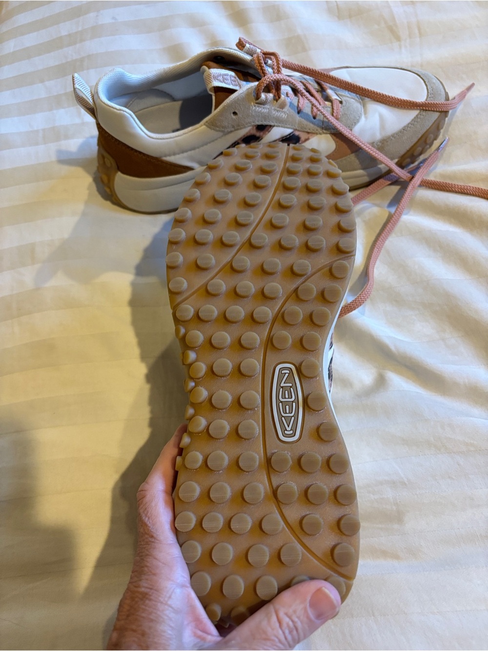 Keen KS86 casual sneaker with leopard print K. Worn twice sz41w - Picture 4 of 6
